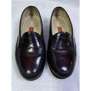 Cole Haan City Men Burgandy Red Penny Loafer Shoe Size 10D